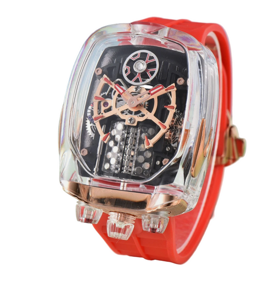 Supercar Watch Sixteen Cylinder Engine Men's Quartz Watch